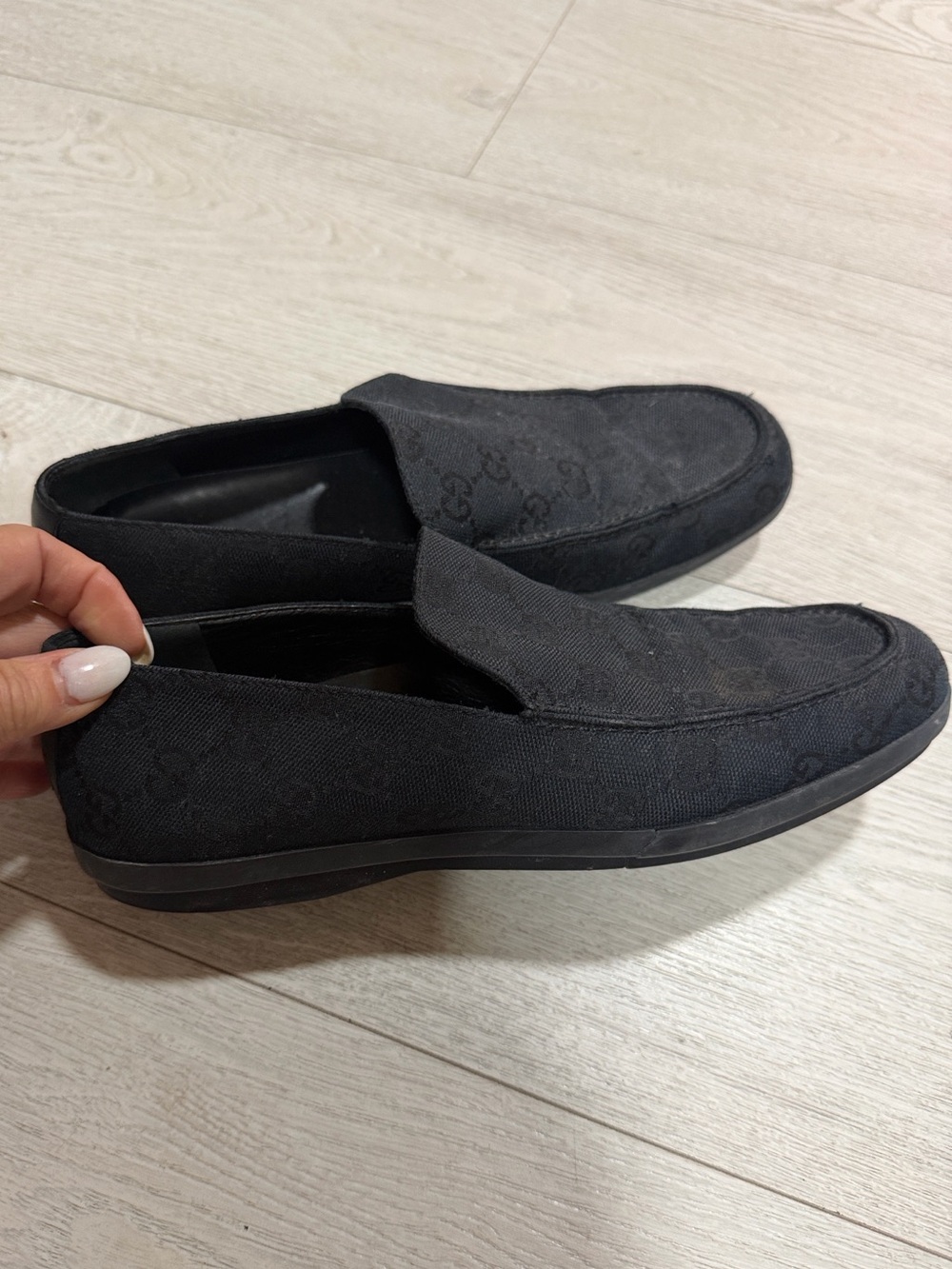 Women’s Slip-On Gucci Canvas Loafers